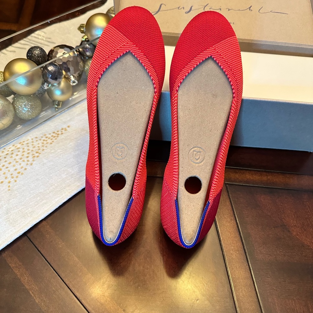 Rothy’s flats, Color: Cherry pop, limited edition
